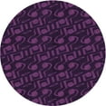 thumbnail image 1 of Ahgly Company Machine Washable Indoor Round Transitional Dark Magenta Purple Area Rugs, 3' Round, 1 of 7