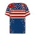 thumbnail image 5 of VKOYWKM Women's 4th of July Shirts Independence Day American Flag Tops V Neck Button Henley Tee Patriotic USA Graphic Tee Summer Casual Blouse, 5 of 9