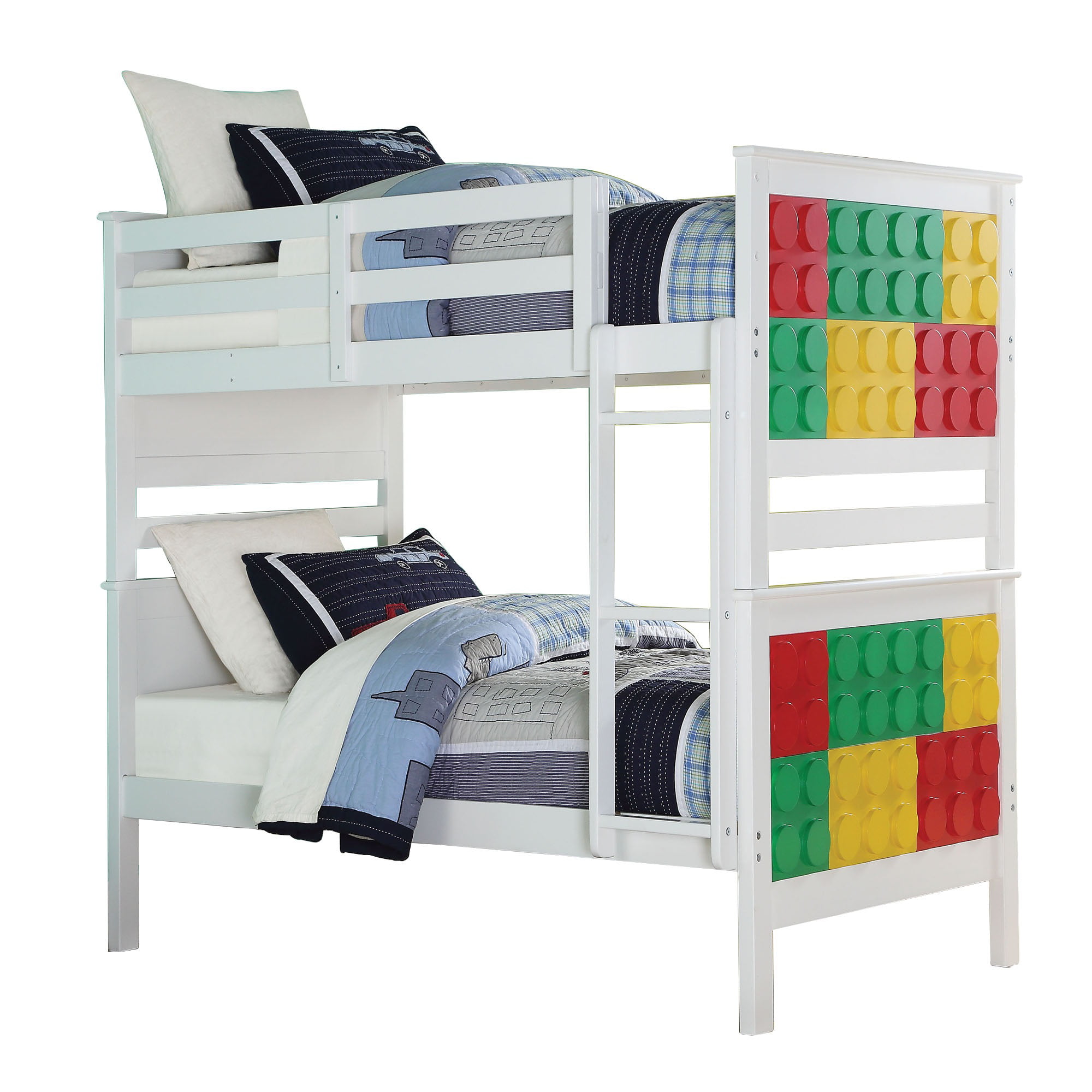 Wooden Twin Over Size Bunk Bed, Bunk Bed Blocker