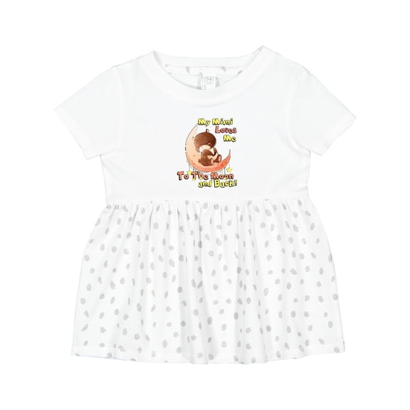 Inktastic My Mimi Loves Me to the Moon and Back Girls Baby Dress