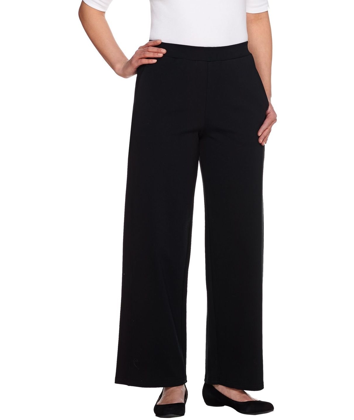 Denim \u0026 Co Beach Wide Leg Pants Forward 