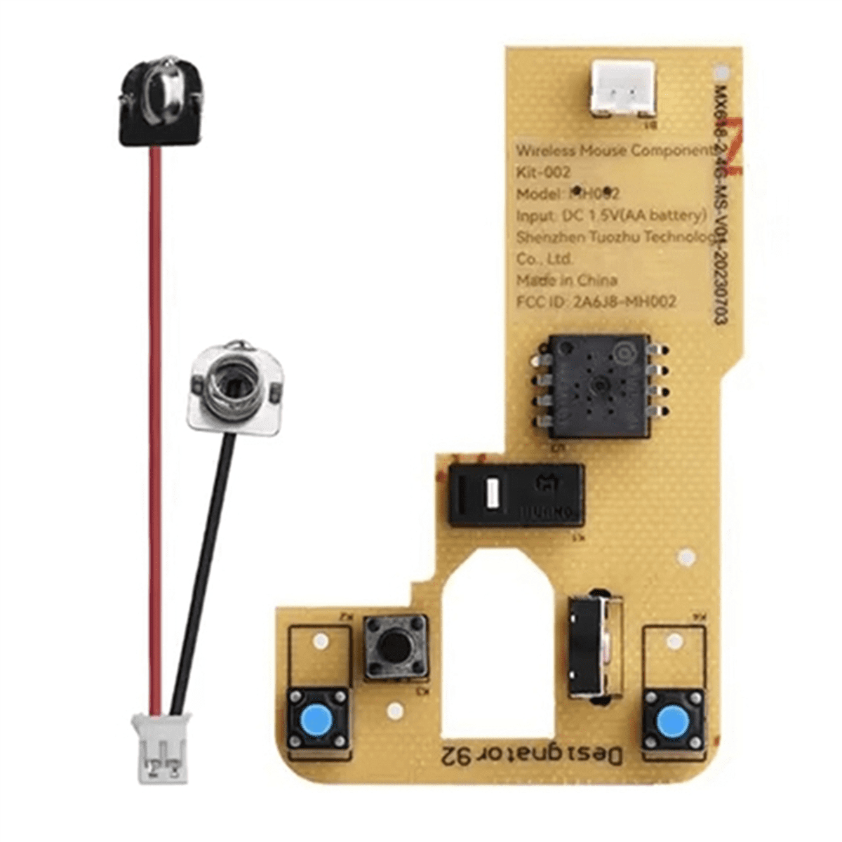 3X for Bamboo Lab DIY 3D Printing Wireless Mouse Kit Model 002 Computer Mouse Components with Printer Parts and Hardware,3 x Wireless Mouse Component Kit
