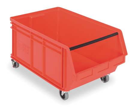 Quantum Storage Systems 300 lb Capacity, Mobile Bin, Red QMS843MOBRD by Quantum Storage Systems