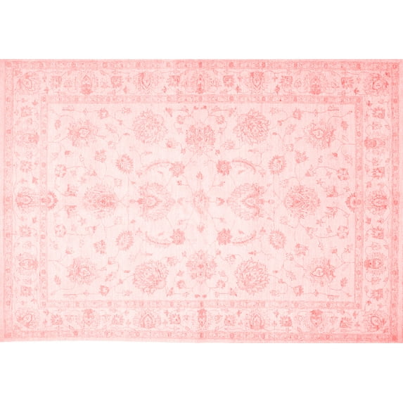 Ahgly Company Indoor Rectangle Oriental Red Traditional Area Rugs, 8' x 10'
