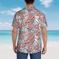 thumbnail image 6 of Daiia Cartoon Hearts Hawaiian Shirt for Men Gentle Cotton Regular Short Sleeve Casual-Small, 6 of 9