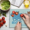 thumbnail image 3 of Gender Reveal Cutting Board, Boy and Girl Twins Elephants with Royal Crowns, Decorative Tempered Glass Cutting and Serving Board, in 3 Sizes, by Ambesonne, 3 of 5