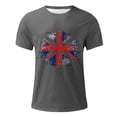 thumbnail image 5 of Qiopertar Liquidation à Moins de 5$ Mode Hommes Confortable Impression Manches Courtes Col Rond Blouses Chemises en Liquidation Accès Anticipé Offres, 5 of 5