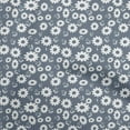 thumbnail image 1 of oneOone Georgette Viscose Dusty Blue Fabric Floral Quilting Supplies Print Sewing Fabric By The Yard 42 Inch Wide, 1 of 5