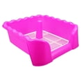 thumbnail image 1 of Greeniant Inodoro para perros, orinal para cachorros, bandeja para interiores y exteriores, inodoro para mascotas para perros medianos Perchas para gatos Rosa roja, 1 of 1