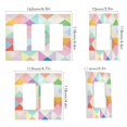 thumbnail image 2 of Yayeee Rocker Switch Wall Plate 1-Gang 4.6"x2.9" Home Decorative Outlet Cover, Abstract Geometric, 2 of 6