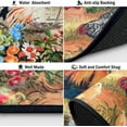 thumbnail image 6 of Rooster Kitchen Rugs and Mats Non Skid Washable Absorbent Microfiber Kitchen Mat for Floor Anti Fatigue Kitchen Mat Set of 2 Rooster Kitchen Decor Stain Resistant 17"x47.2"+17"x30", 6 of 6
