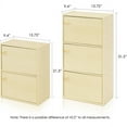 thumbnail image 4 of Furinno 2-Tier and 3-Tier Storage Cabinet with Round Handle, Set of 2, 4 of 5