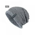 thumbnail image 2 of Viworld Winter Beanie Hat Warm Slouchy Hats Men Knitted Beanie Hats Fleece Lined Skull Cap for Men, 2 of 4