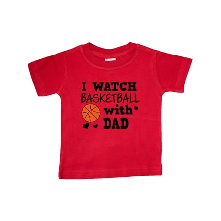 

Inktastic I Watch Basketball with Dad Gift Baby Boy T-Shirt