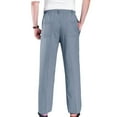 thumbnail image 4 of Ketyyh-chn99 Mens Pants Casual Elastic Drawstring Cargo Pants Light Blue,3XL, 4 of 5