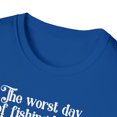 thumbnail image 3 of Worst Day Of Fishing, Gildan Unisex Softstyle T-Shirt, Graphic Tee, S-3XL, 3 of 3