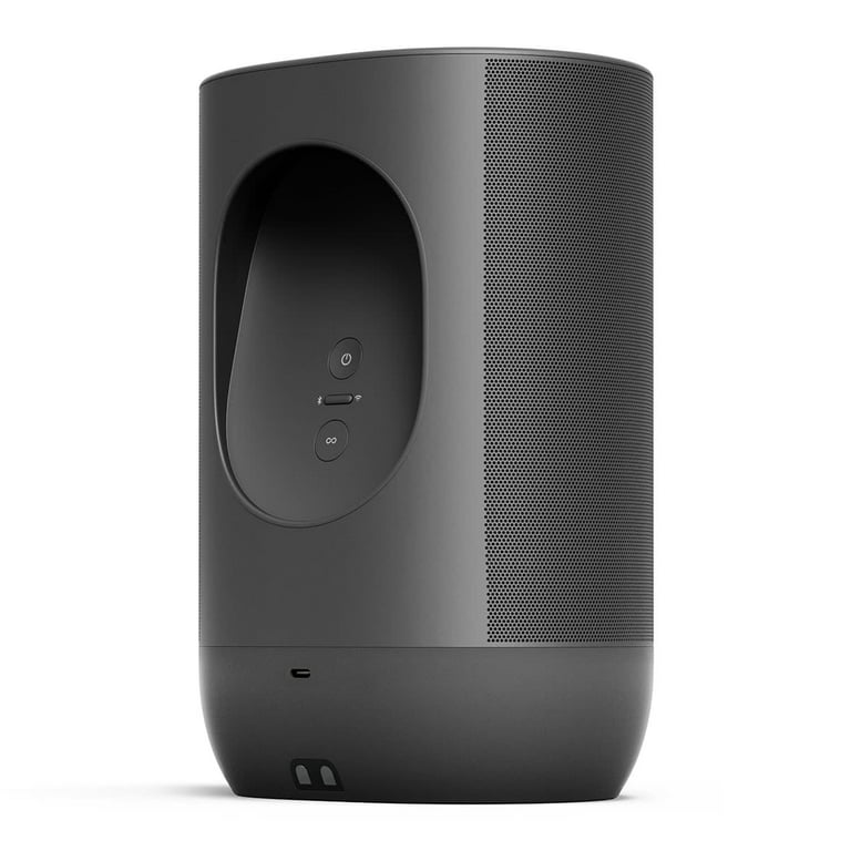Sonos Move Portable Smart Battery-Powered Speaker with Bluetooth and Wi-Fi ( Black) 