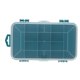 thumbnail image 2 of Caja de herramientas de plástico Caja de almacenamiento de herramientas de componentes pequeños verdes de doble cara, 2 of 9