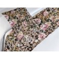 thumbnail image 3 of Floral Bed Runner Set, Wild Nature Themed Digital Illustrated Rose Pattern With Leopard Skin Ornament, Decorative Bedding Scarf & a Pillow Sham for Hotels Homes, Twin, Rose Warm Taupe, by Ambesonne, 3 of 3