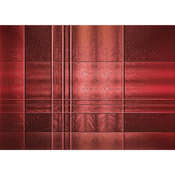 Ahgly Company Machine Washable Indoor Rectangle Transitional Grapefruit Red Area Rugs, 6' x 9'