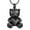 Black, variant on Teddy Bear Urn Necklace for Ashes Ashes Necklace Funeral Memorial Pendant Keepsake Cremation Jewelry for Ashes for Human / Pets Keepsake Jewelry