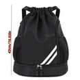 thumbnail image 3 of Hearth & Gear Water Large Capacity Lightweight Dry And Wet Separation Sports Backpack For Fitness And Basketball With Adjustable Shoulder Straps Small Mesh Sports Bag Sack Bag for Men Men's Weekend, 3 of 4