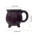 thumbnail image 3 of XINGXIANG Purple Witch Cauldron Halloween Mug Enchanting Ceramic Goblet Chalice for Brewing Halloween Party Spell Casting Themed Decor and Collectors, 3 of 6