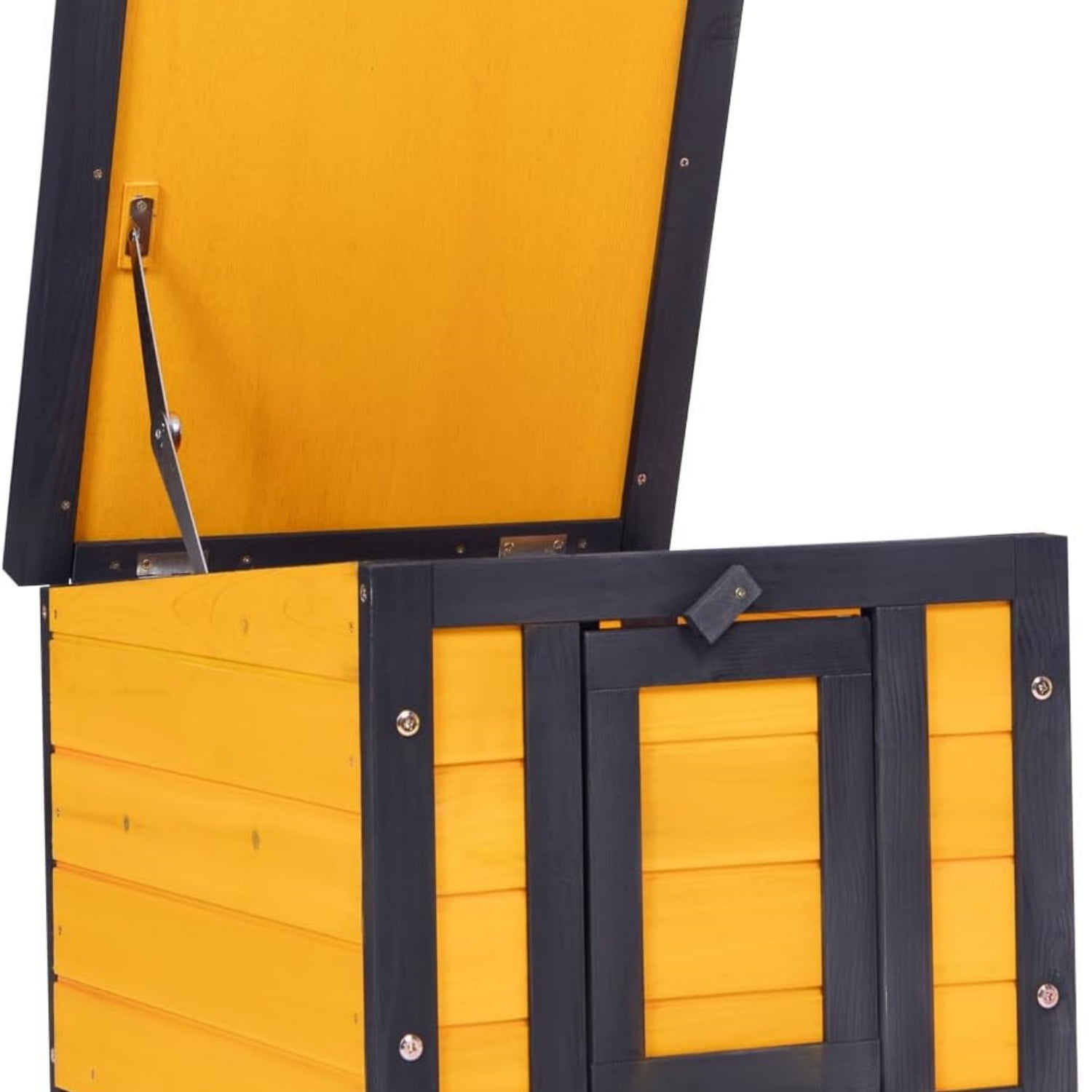 Outdoor Cat House Weatherproof, Rabbit Hutch & Indoor Bunny Cage, Wooden Shelter for Feral Cats, Rabbits, Chickens & Small Animals