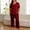 Wine, variant on Women's Plus Size Pajama Sets 2 Piece Pjs Sets Short Sleeve Tops Solid Color V Neck Pjs Set Causal Soft Sleepwear Loungewear