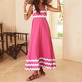 thumbnail image 6 of NUIDARAIO Women's Ric Rac Tank Dress A-Line Square Neck Backless Sleeveless Long Dress for Party Club, 6 of 6