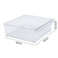 thumbnail image 1 of Caja de almacenamiento de plástico PET transparente, caja organizadora de artículos diversos de cocina, caja organizadora de escritorio, refrigerador de bebidas de frutas y verduras, 1 of 6