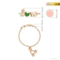 thumbnail image 4 of ANGARA Natural Pave-Set Emerald Heart Love Bolo Ring in 14K Rose Gold for Women (Size-1.1mm) | May Birthstone, Birthday, Anniversary, Jewelry Gift for Women | Natural Emerald Ring, 4 of 9