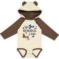 thumbnail image 3 of Inktastic My First Memorial Day Eagle Boys or Girls Long Sleeve Baby Bodysuit, 3 of 5