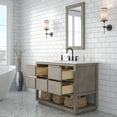 thumbnail image 4 of Water Creation Oakman 48" Single Sink Top Wood Bath Vanity in Gray Oak/White, 4 of 7