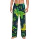 thumbnail image 1 of Fotbe Dinosaurs and Flowers Pantalones de Pijama para Hombre, Pantalones de Dormir, Pantalones de Casa con Cintura Ajustable y Bolsillos-Medium, 1 of 6