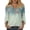 Multicolor, variant on Iaqnaocc Womens Summer Tops 3/4 Length Sleeve Womens Tops Dressy Casual Crewneck Blouses Vintage Floral Print Tunic Tops Business Work Clothes Multicolor 3XL