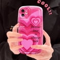 thumbnail image 2 of Carcasa Compatible Para iPhone 14 13 12 11 Pro Max X Xr Xs 8 7 6 6s Plus SE 2020 Pink Gradient Heart Creative A Prueba De Golpes Cojín De Aire Funda Protectora De Silicona, 2 of 4