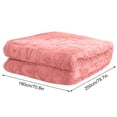 thumbnail image 4 of Isvgxsz Coral Fleece Blanket Plush Throw Fuzzy Super Soft Reversible Microfiber Flannel Blankets for Couch, Bed, Sofa Ultra Luxurious Warm and Cozy for All Seasons, 4 of 5
