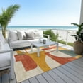 thumbnail image 6 of Addison Rugs Chantille Indoor/Outdoor Transitional Mid Century Coral Washable Rectangle Rug, 9' x 12', 6 of 6