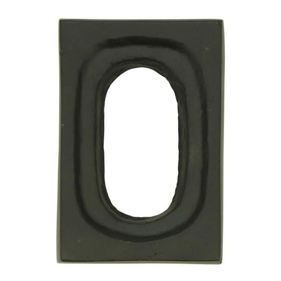 Saro Lifestyle NR970.BK 3 x 2 in. Rectangle Napkin Rings, Black - Set of 4