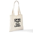thumbnail image 6 of CafePress - Good Times Tan Lines Tote Bag - Unisex Canvas Tote Bag, Beige, 1-Piece, 6 of 6