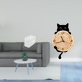 thumbnail image 2 of caso de tejido,Caja de almacenamiento de papel higiénico para montaje en pared,Reloj de pared,Reloj de pared decorativo para baño o dormitorio,Reloj de pared para gatos silencioso,sin, 2 of 8
