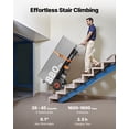 thumbnail image 2 of VEVOR Electric Stair Climbing Dolly, 880lbs Electric Stair Climbing Hand Trucks with 157.5in Rope & Extendable Handle, Heavy Duty Stair Climber for Warehouse Logistics, Moving Furniture(Black), 2 of 9