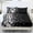 Black and White, variant on POLERO 3 Piece Blue Marble Cooling Sheet Set Modern Bedding Sheets Soft Comfort 1 Fitted Sheet and 2 Pillowcase Case Breathable Comfort Bedding for All Season,King