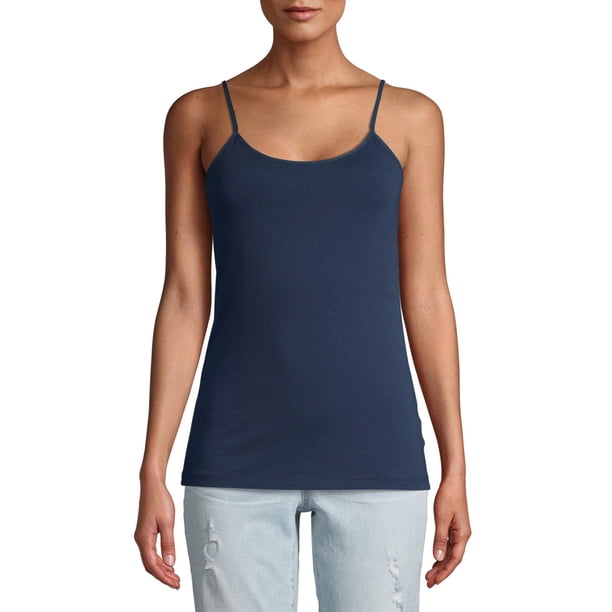 Button-Front Adjustable Strap Cami