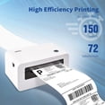 thumbnail image 4 of Restored HPRT Thermal Label Printer, Shipping Label Printer for Shipping Packages, Desktop Inkless Printer, Support Amazon, Shopify, UPS Mailing, Barcode, Sticker, Mailing Business (Refurbished), 4 of 8