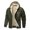 Z9999-Green76, variant on Men's Winter Casual Plush Solid Color Hooded Coats Long Sleeve Zipper Pocket Coats Jacket Versatile Outwear