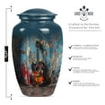 thumbnail image 2 of YATHABHISA Guitar Urn - Large with Velvet Bag - Funeral Decorative Urns - Memorial for Human Remains Mom & Dad - Cremation Urn for Adult Men & Women - Urn for Ashes for Adult Male & Female, Teal, 2 of 2