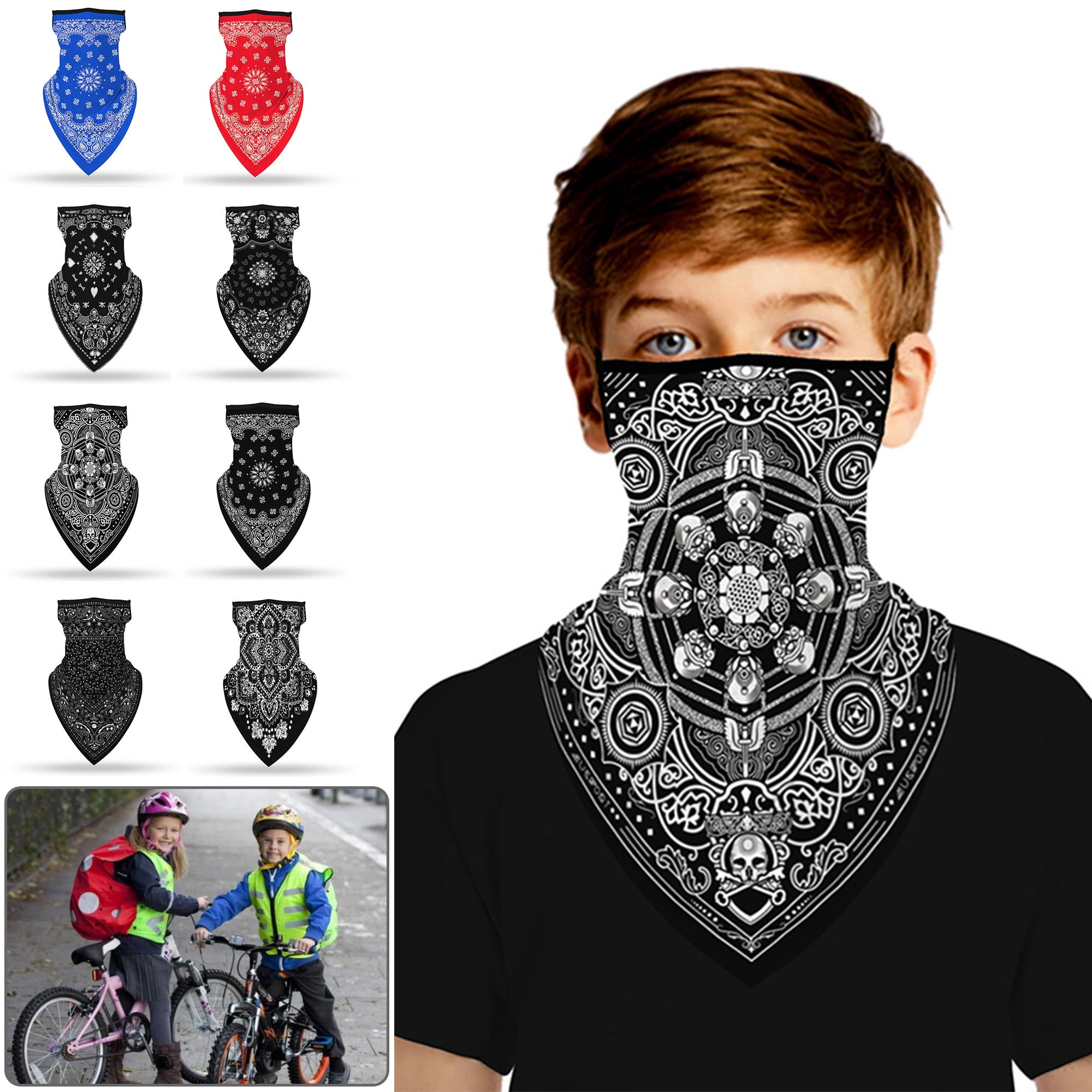 Breathable Neck Gaiter Face Hanging Mask Protection for Outdoor Sport
