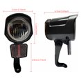thumbnail image 2 of Soidarity Faro delantero de bicicleta eléctrica de plástico LED 180 grados modificación linterna ciclismo luz herramienta de iluminación reemplazo para Bicicletas eléctricas SM-Anschluss Soidarity OD020858-01, 2 of 6